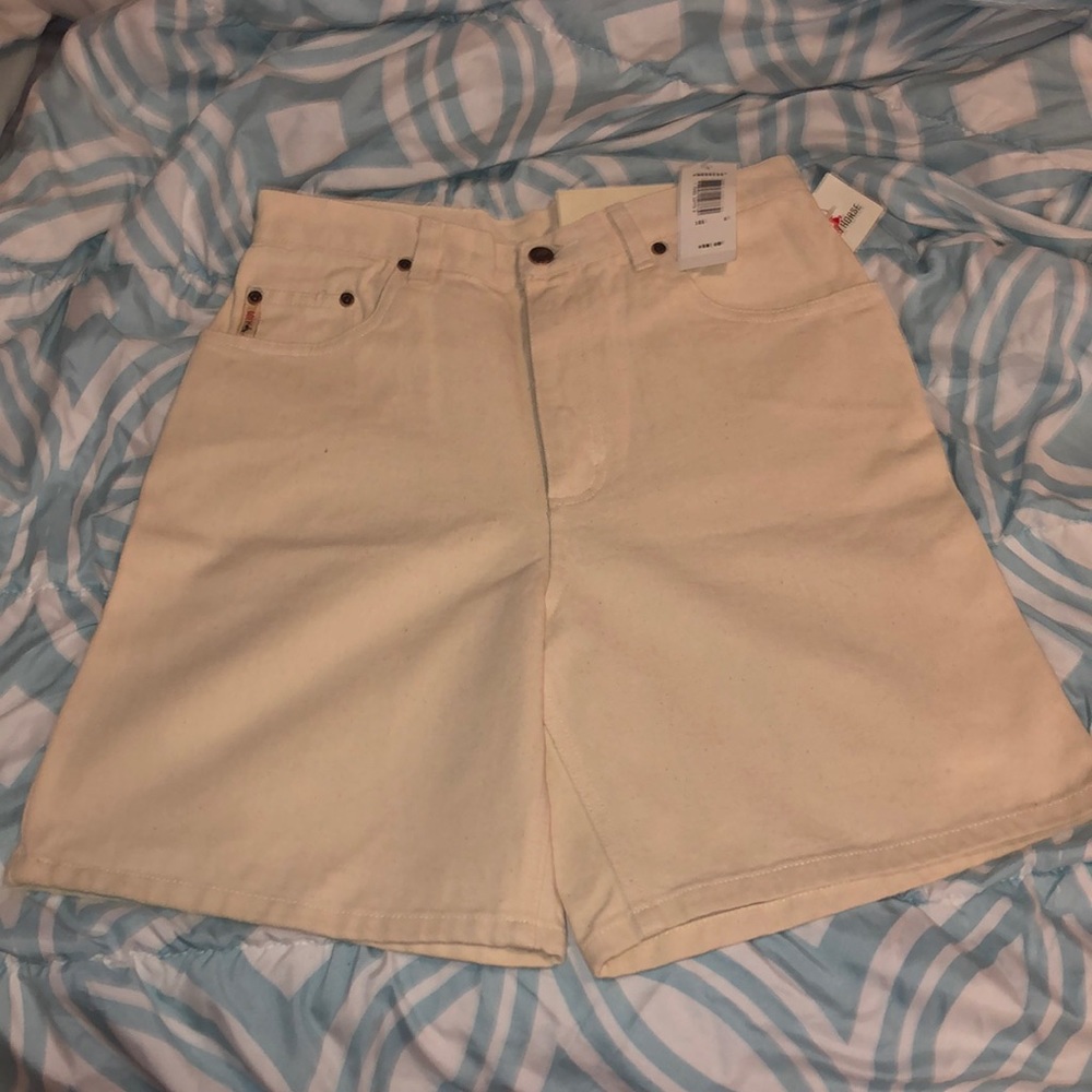 Crazy Horse Legend Beige/Cream Jean Shorts